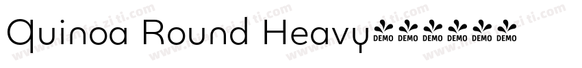 Quinoa Round Heavy字体转换